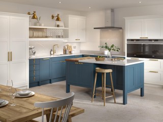 Hunton Kitchens Hartforth Blue kitchen